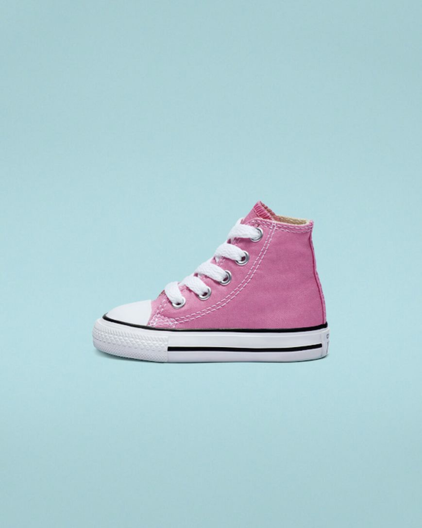 Tenis Converse Chuck Taylor All Star Classicos Cano Alto Menino Rosa | PT F0T54P1